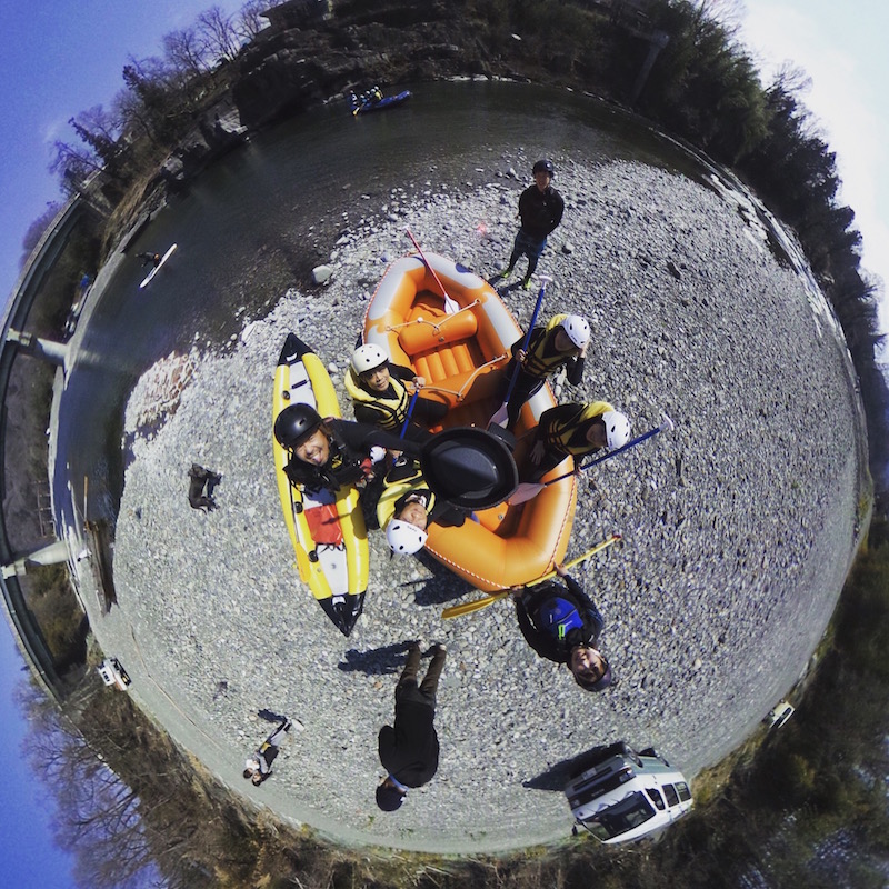 ラフティングスタート地点３６０度画像