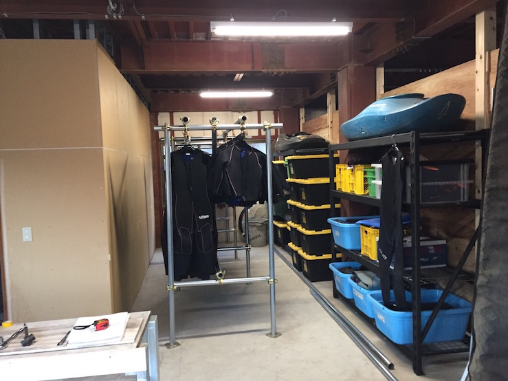 ラフティング装備品倉庫