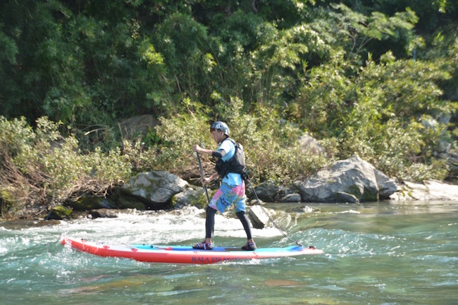 クートがリバーSUP