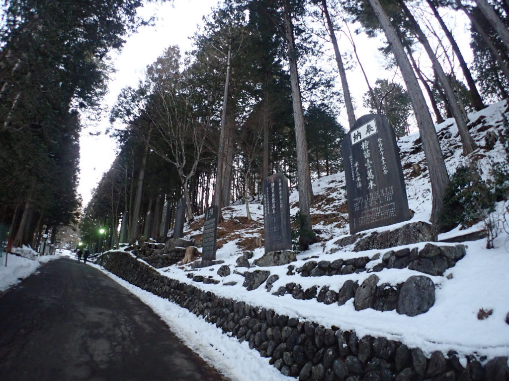 三峰神社の雪景色